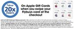 20x Flybuys Points with Purchase of Apple Gift Cards (Max 50000 Points Per Account) @ Coles