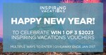 Win 1 of 3 Inspiring Vacations Vouchers each worth $2023 from Inspiring Vacations