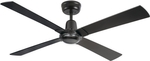Arlec 120cm Black 4 Blade DC Ceiling Fan with Remote $69 + Delivery ($0 C&C/ in-Store) @ Bunnings