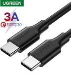 UGREEN USB-C to USB-C 60W PD Cable 0.5m US$0.68 (~A$1.04) Delivered @ Ugreen Global Store AliExpress