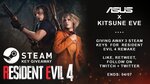 Win 1 of 3 Steam Keys for Resident Evil 4 Remake from Kitsune Eve
