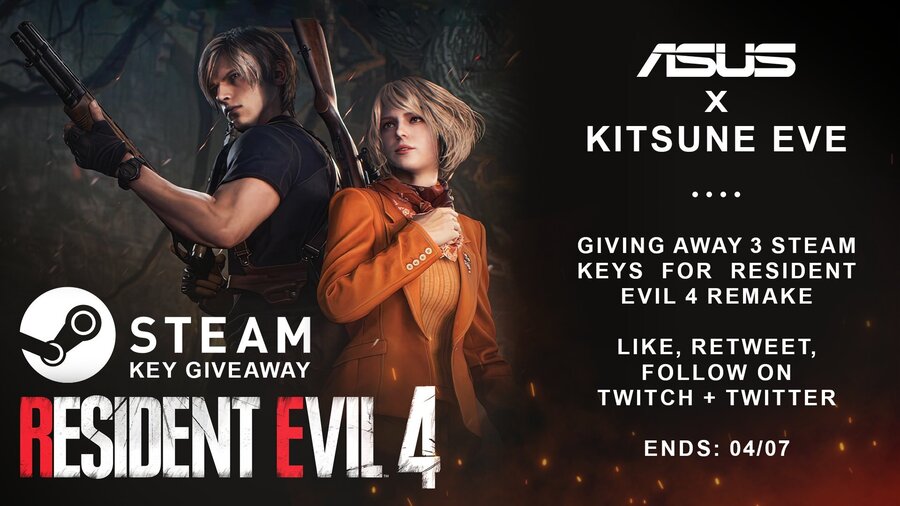 Win 1 of 3 Steam keys for Resident Evil 4 Remake