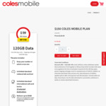Coles Mobile 12 Months 120GB Prepaid Starter Pack for $119 (Unlimited Call & Text to 15 Countries) @ Coles (in-Store/Online)