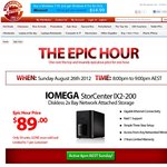 Iomega StorCenter 2 Bay NAS Media Server with Backup Features - $89 (8-9pm AEST 26-8-12)
