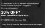 Additional 30% Off at Newly Expanded Adidas Factory Outlet in Collingwood