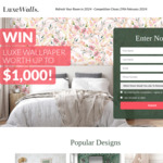 Win Luxe Wallpaper Worth up to $1,000 from LuxeWalls