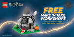 [NSW, ACT, SA] Free LEGO Make N Take Workshop (Hagrid's Hut) 15-19 April @ AG LEGO Certified Stores