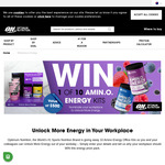 Win 1 of 10 Optimum Nutrition Amino Energy Kits for Your Workplace from Optimum Nutrition Australia