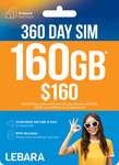 Lebara Prepaid Mobile: 360-Day 220GB $149 (Was 180GB, $200), 360-Day 425GB $199 (Was $300)