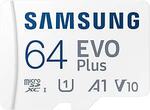 Samsung EVO Plus Gen2 MicroSDXC 64GB with SD Adaptor, up to 160MB/s $13.46 + Delivery ($0 with Prime/ $59 Spend) @ Amazon AU