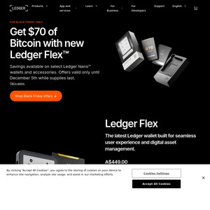 25%-40% off Ledger Devices: Nano S Plus $104, Nano X $155 + Delivery, Flex $449 Delivered @ Ledger