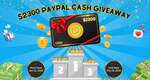 Win $2300 Worth of Paypal Cash from Techdreams