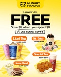 [VIC] $8 off (No Minimum Spend) Liuni Tea and Mr Babo Tea Drinks via Hungry Panda App @ Hungry Panda