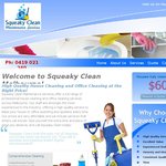 $60 House Clean, $20 Carpet Steam Cleaning P/Rm - Squeaky Clean Maintenance Services Melbourne