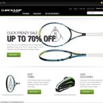 Dunlop up to 70% off, Backpack $13.50, HOLDALL $18.95, TENNIS Racquets $9- $78 Delivered
