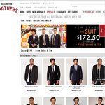 Hallensteins Suit + Shirt +Tie Delivered for $129