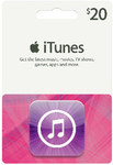 iTunes Gift Cards 20% off at OfficeWorks