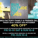 (VIC) Nike Factory Store Family & Friends Sale 40% - South Wharf DFO & Uni Hill Bundoora