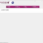 Qatar Special Airfares for Low Season Travel until 30th November e.g MEL to Paris $1560