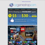 $5 off $30 Spend at OzGameShop (GT6 $30.98, MK8 $59.99) + Triple Player Points on All Games