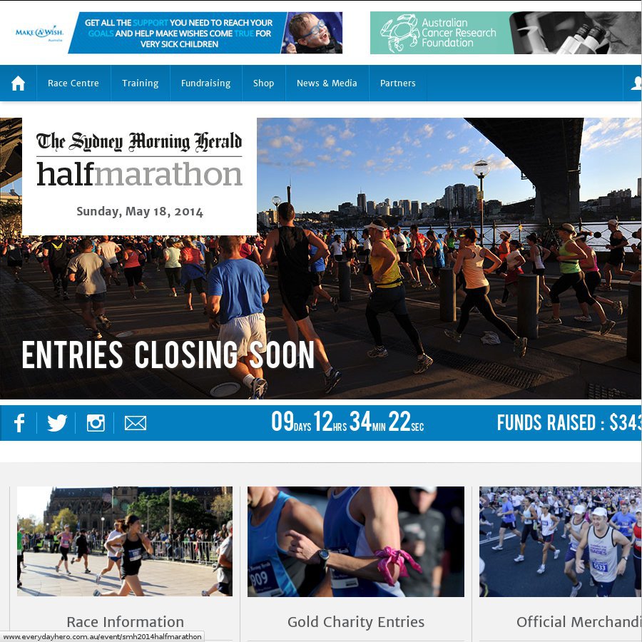 20 off Sydney Morning Herald Half Marathon OzBargain