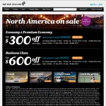 Air New Zealand: Fly to North America Get $300 off on Economy, Prem Economy & $600 off on Business