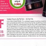$5 off $15 Skincare Spend in Coles Original Voucher Required