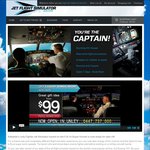 Jet Flight Simulator Adelaide - 20% Discount - $79.20 (30 Min Flight), $135.20 (60 Min Flight)