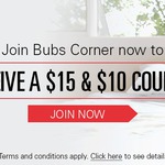 Join Bubs Corner on eBay & Get a $15 & a $10 Coupon for Disposable Nappies/Baby Products