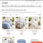 Classics Quilt Cover Sets Queen King Sizes Canningvale $50 + Delivery (+Shipping if <$130 Spent)