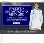 Spend $150, Get $20 Gift Card @ David Jones (Fashion, Shoes & Accessories)