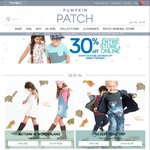 Pumpkin Patch 30% off Original Retail Price- Store Wide Online and in-Store Ends 26/1
