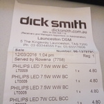 Philips LED Light Bulbs - $4.80 at Dick Smith
