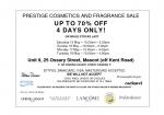 70% OFF Prestige Cosmetics & Fragrance Sale