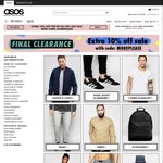 ASOS Extra 10% off Sale (On Top of Current Up-to-70% off Sale)