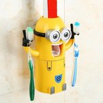 Despicable Me Automatic Toothpaste Dispenser Minion Shape Toothbrush Toothpaste Holder USD $6.92 (~AUD $9.10) @ Rosegal