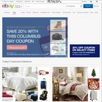 20% off Selected Stores on eBay (Us)