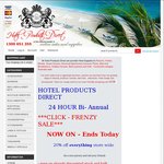 Hotel Products Direct 20% off Everything Today Only