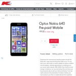 Optus Microsoft Lumia 640 $99 @ Kmart (In Store Nationwide)