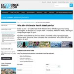 Win 1 of 5 Ultimate Perth Weekenders Worth Up to $2,665 from Experience Perth [WA]