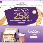 TARTE Cosmetics Boxing Day Sale 25% off Site Wide - Free Shipping