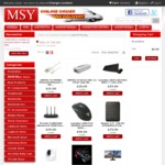 MSY - UNITEK (Y-3072) USB 3.0 4-Port Hub with on/off Switch $9