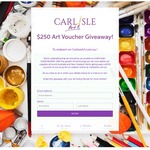 Win $250 Art Voucher from Carlisle Art