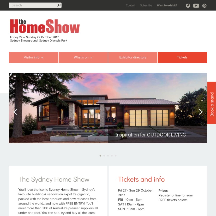 Sydney Home Show Free Tickets OzBargain