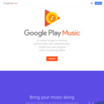 4 Months Free Google Play Music and YouTube Red (New Users Only) @ Google Play