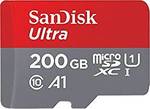 SanDisk Ultra 200GB Micro SDXC UHS-I Card with Adapter $55.13 USD (~ $72.39 AUD) Delivered Amazon US