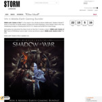 Win an Xbox One X & Middle-earth: Shadow of War Bundle or 1 of 5 Copies of Middle-earth from STORM