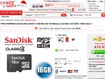 Sandisk 16G Microsd Class 4 $32.25 Delivered (MoneyBackCo Also Applicable)