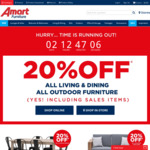 20% off All Living & Dining, Outdoor Furniture @ Amart Furniture (Friday - Sunday)