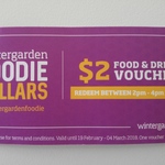 [QLD] $2 off All Food or $4 off if Redeemed between 2-4pm @ Wintergarden Food Court (Brisbane)